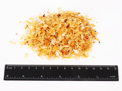 Купить лук сушеный резаный, жареный, порошок, лук порей, лук-резанец кольца оптом.  3